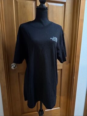 The North Face Black Short Sleeve Tee with White Logo